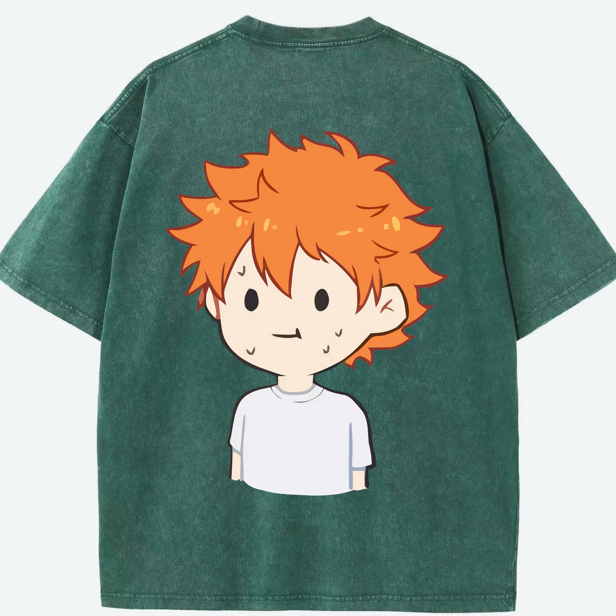（画像用） ハイキュー!! Haikyu!! 綿100% ヴィンテージ風 半袖Tシャツ（背面プリント）